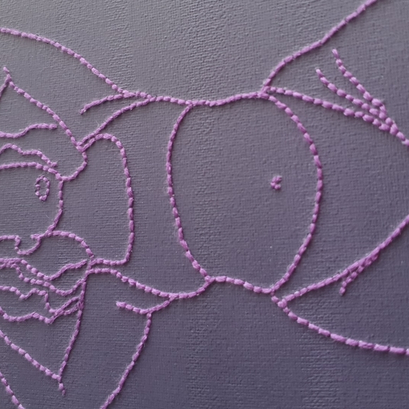 Hand embroidered painting - Picture 4 of 4